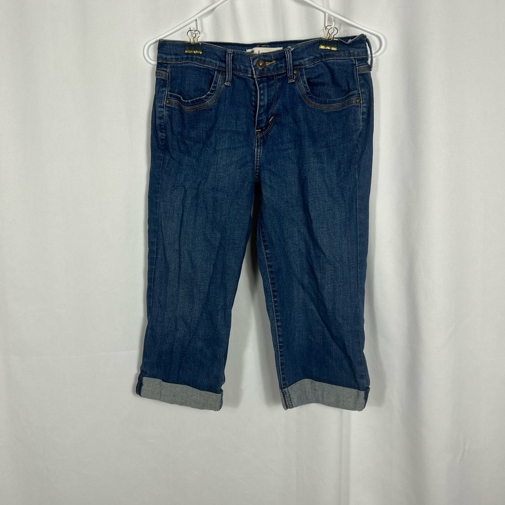 Levi’s cropped cuffed jeans pockets 4